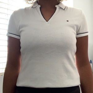 White Tommy Hilfiger Polo